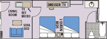 The Parlor Suite A Room Layout